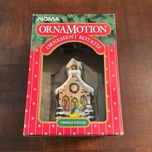 Noma Ornamotion Church Mice Choir Rotating Ornament New with Motor Vinta…